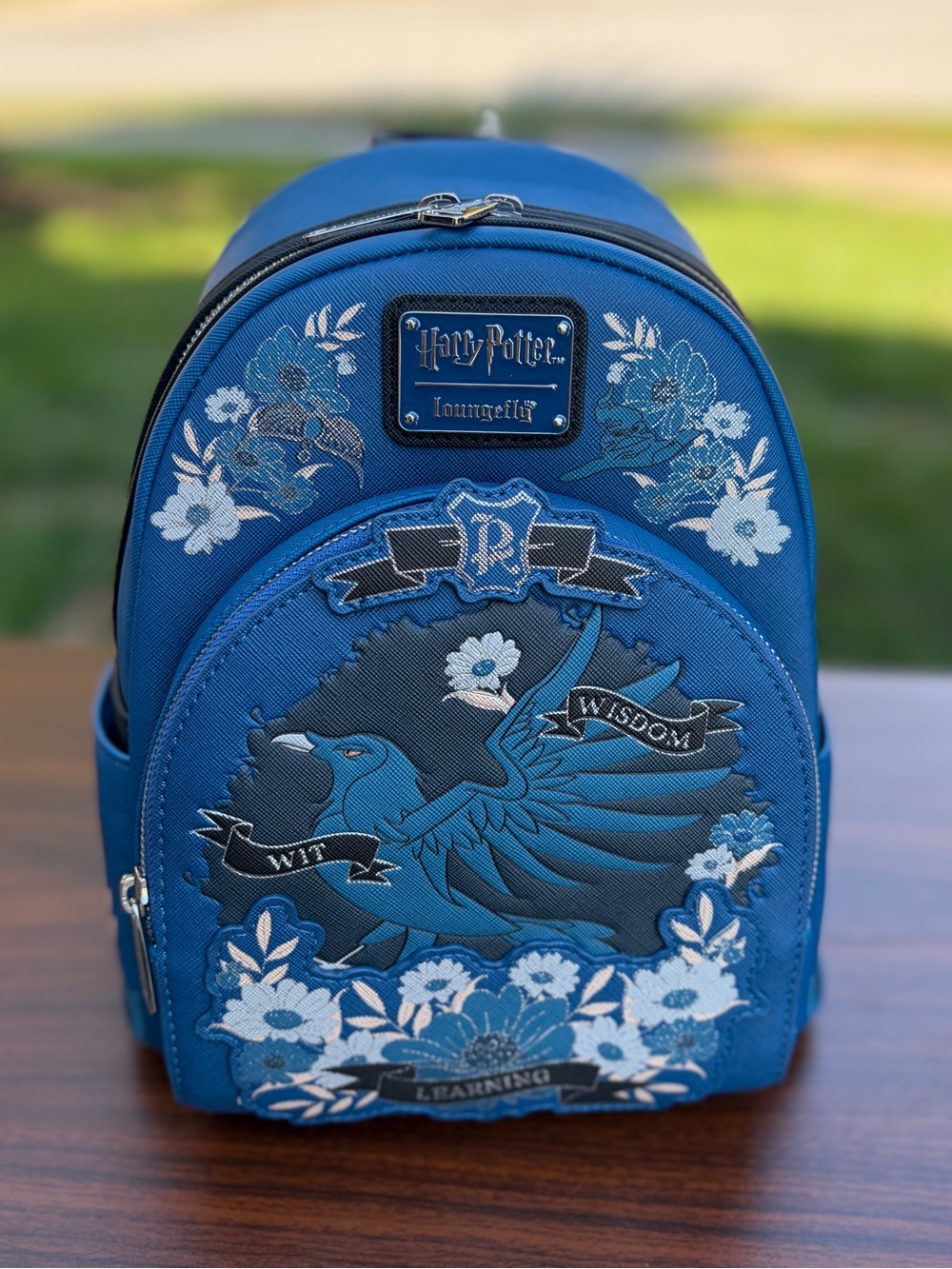 Loungefly Harry Potter Ravenclaw Floral Tattoo Mini Backpack NWT